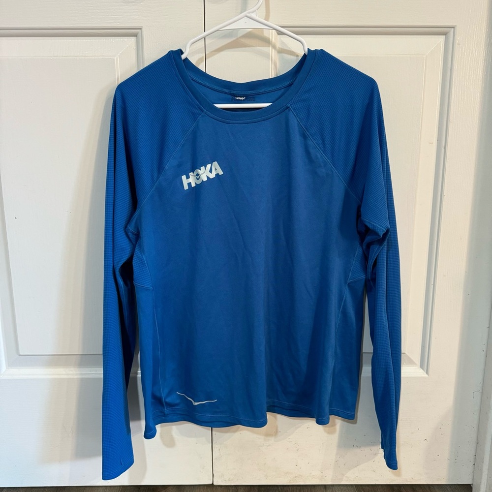 Hoka Blue Long Sleeve Men's Tee